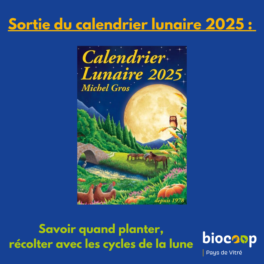 Sortie du calendrier lunaire 2025