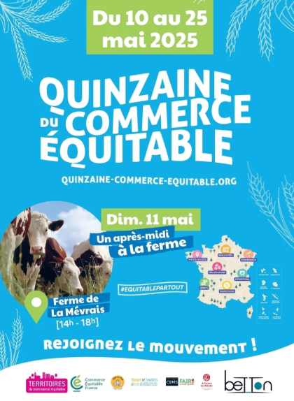 Après-midi à la ferme pour la Quinzaine du Commerce Équitable ! 